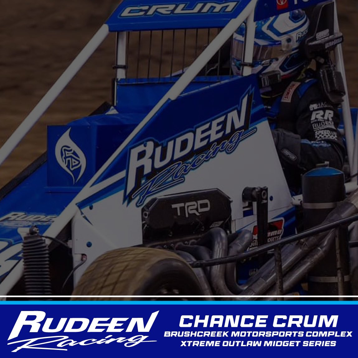 Rudeen Racing (@rudeenracing) on Twitter photo RACE DAY @chancecrum26 - <a href="/Xtreme_Outlaw/">Xtreme Outlaw Midget Series</a> - <a href="/BMCupdates/">Brushcreek Motorsports Complex</a> - Live on <a href="/dirtvision/">DIRTVision</a> RACE DAY @chancecrum26 - <a href="/Xtreme_Outlaw/">Xtreme Outlaw Midget Series</a> - <a href="/BMCupdates/">Brushcreek Motorsports Complex</a> - Live on <a href="/dirtvision/">DIRTVision</a>