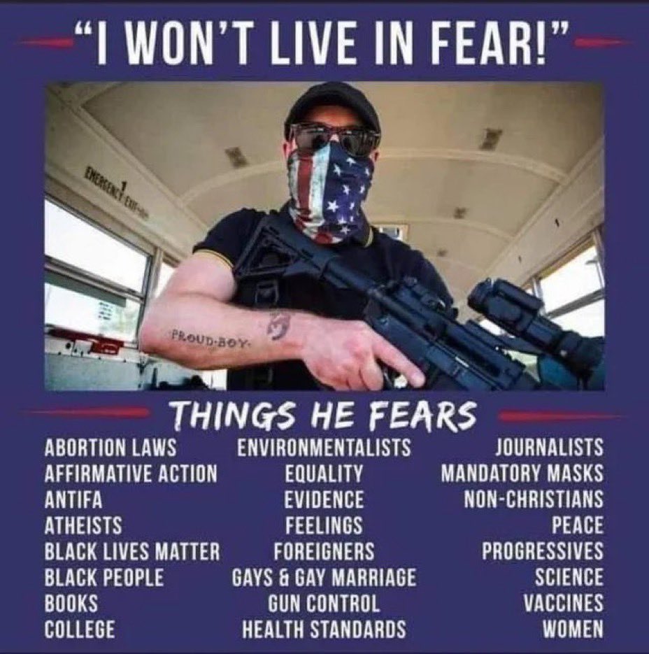 PalmBchCitizen's tweet photo. @WallStreetSilv Calling these #WhiteSupremacists "Feds" is another #Lie. Only racists who are afraid to be outed and will lose their jobs wear masks to hide their identity.
Welcome to the new #NaziParty, who vote #Republican.
#VoteBlueToStopRacism https://t.co/3kokBvXc4h
