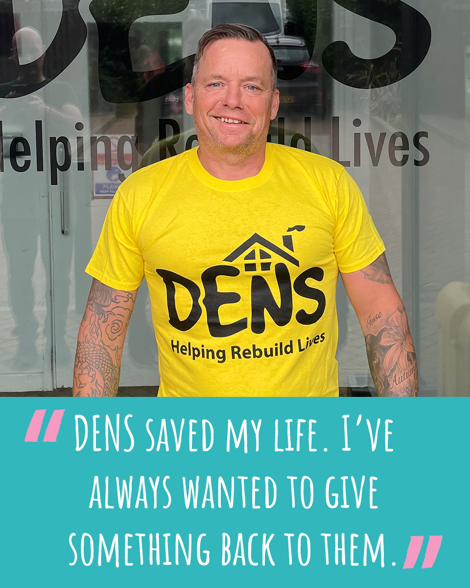 Former DENS client, Lee, is bravely taking on a skydive to celebrate six years of sobriety ✈ He's kindly chosen to fundraise for us as a thank you for the support he received when he became homeless, and throughout his recovery 💛

Show your support ➡ app.donorfy.com/form/8CIMXM9T5…