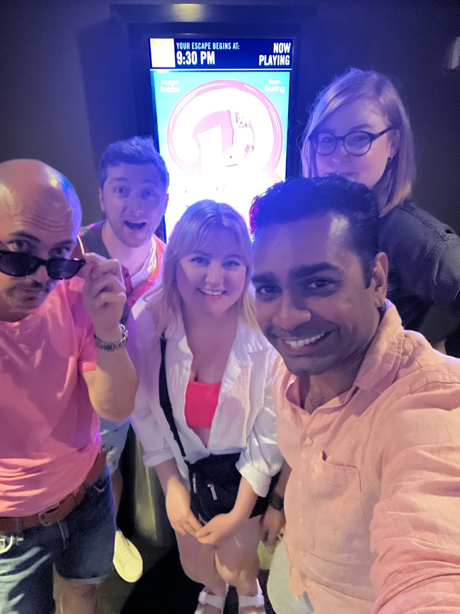 navinramaswaran's tweet photo. Fun times at @barbiethemovie ! https://t.co/b7XZYFeZAc