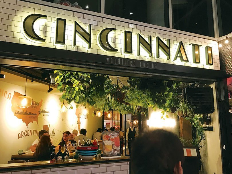 ____keith's tweet photo. just stumbled upon photos of CINCINNATI "woodfired cucina" pizzeria in Buenos Aires. i don't like the looks of that map https://t.co/HsC3Z2fu0w