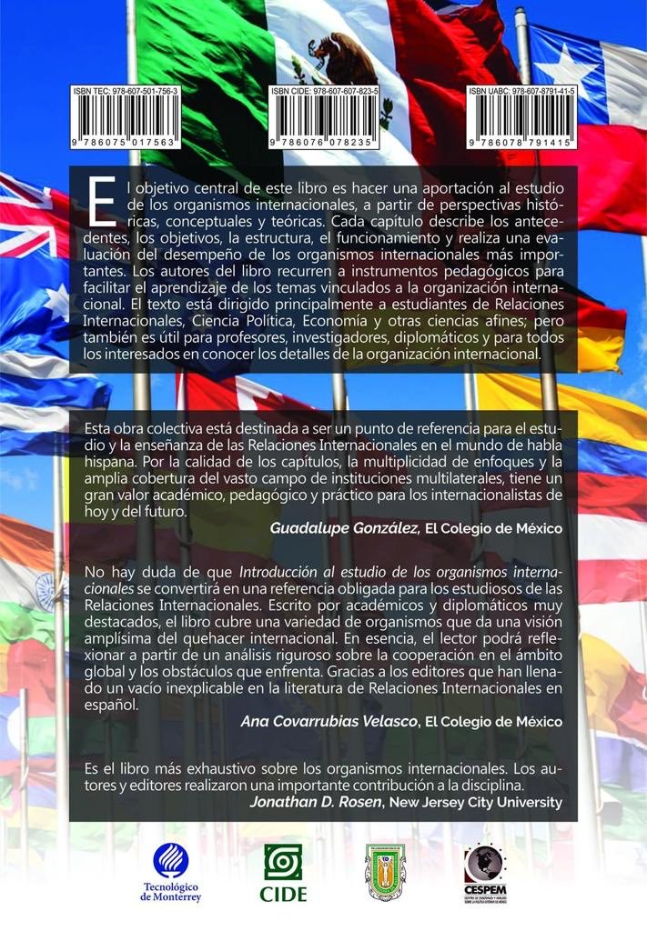 Nuevo libro @TecdeMonterrey/CIDE/UABC ofrece a estudiantes e internacionalistas una perspectiva mexicana y latinoamericana sobre papel organismos internacionales y regionales en 🌎 actual, con colaboraciones destacados expertos en cada organismo. ⁦<a href="/CSocialesTec/">CSocialesTec</a>⁩ ⁦