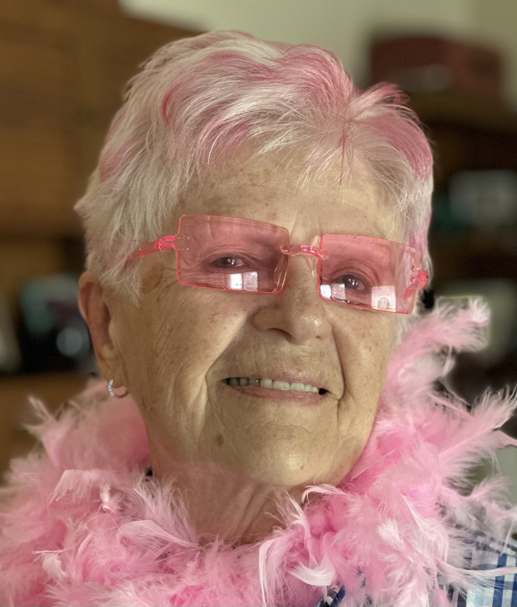 booksue's tweet photo. Hey @Pink! This is my gorgeous mom - she’s 84 and she is SO EXCITED to see you tmrw in Boston @fenwaypark! ✨💗💫
(Her 1st concert ever!)
#SummerCarnival2023 https://t.co/sBD6CiiBZX