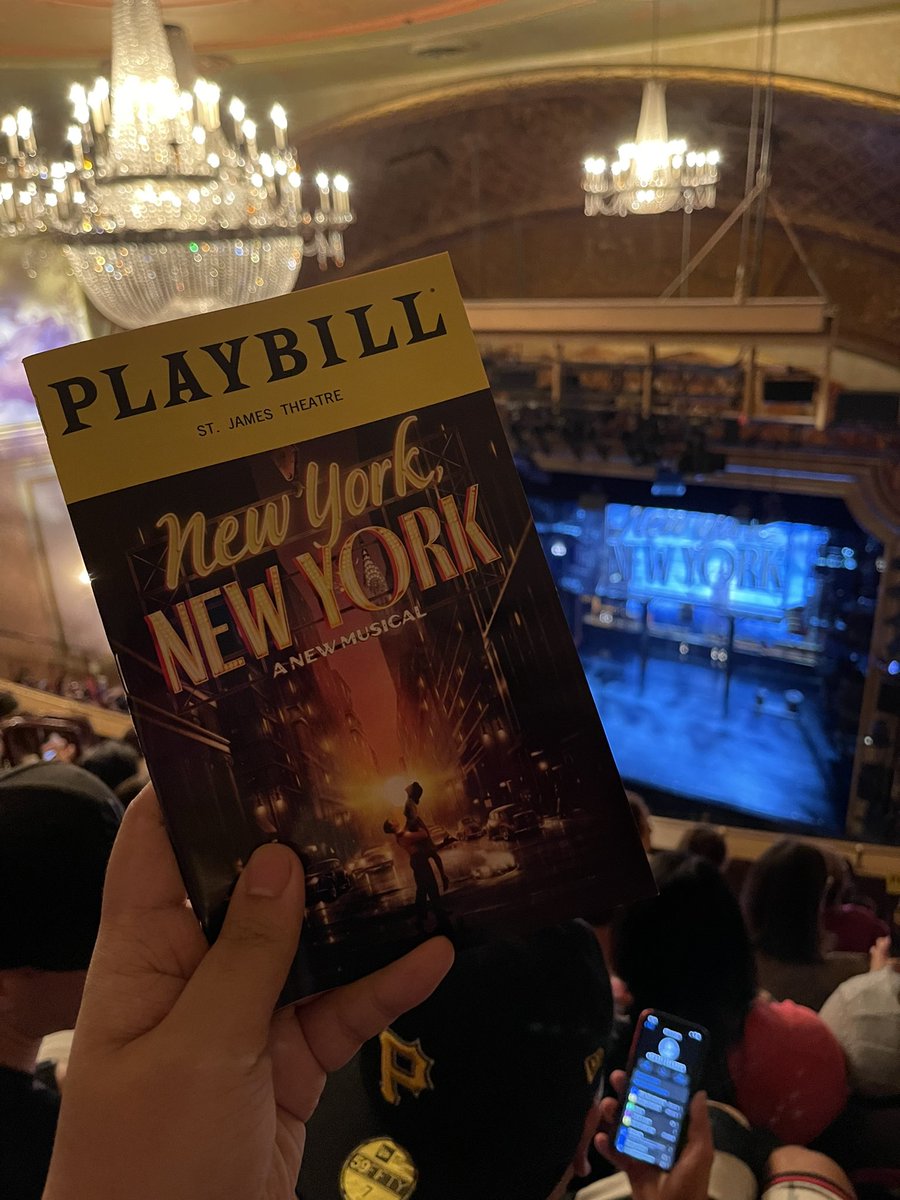 It's showtime! Here to see the New York, New York musical, loosely based on Scorsese's film, to support my fellow collaborator Oliver Prose, who's one of my cast members in my film, Citizen Khan. So proud to finally see him on a Broadway stage for the final performance! @NYNYbway