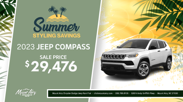 MountAiryCDJR's tweet photo. The sporty Jeep Compass is fun for the whole family!
https://t.co/LjS7CqPIE8
#dealership #jeep #jeepcompass https://t.co/uJNx46w9y0