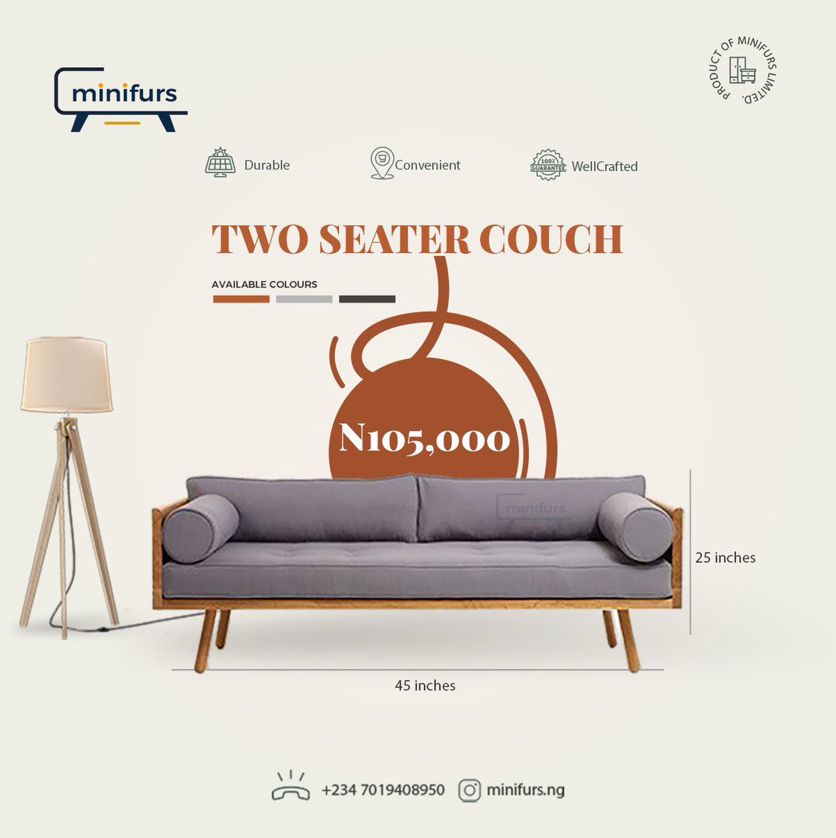 minifurs's tweet photo. Upgrade your home with Minifurs stunning 2 and 3 seater sofas now available for purchase! 
Immerse yourself in luxury and style while enjoying the ultimate relaxation. Don't miss out on this perfect addition to your space. 💫🏠 
#Minifurs #LuxurySofas #home #abujafurniture https://t.co/1LuOzYbSX7