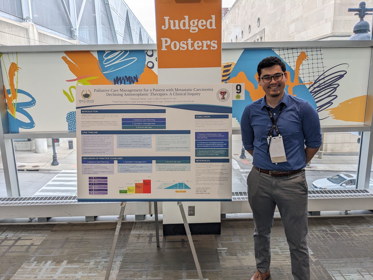 Had an amazing time at the <a href="/aafp/">AAFP</a> national conference! Thanks to <a href="/TXFamilyDocs/">TAFP</a> and @TTUHSCEP for allowing me to present my clinical inquiry on the importance of palliative care in #familymedicine and connect with amazing FM programs