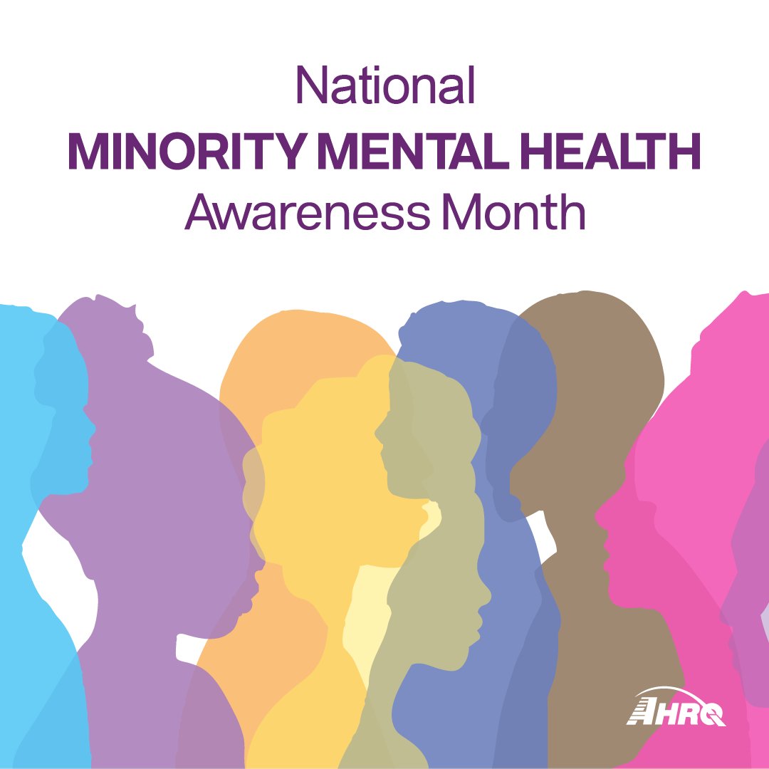 In honoring National #MinorityMentalHealth Awareness Month, #AHRQ emphasizes the power of research to reduce health disparities. Check out this study on racial and ethnic disparities in mental health treatment: pubmed.ncbi.nlm.nih.gov/32028834/