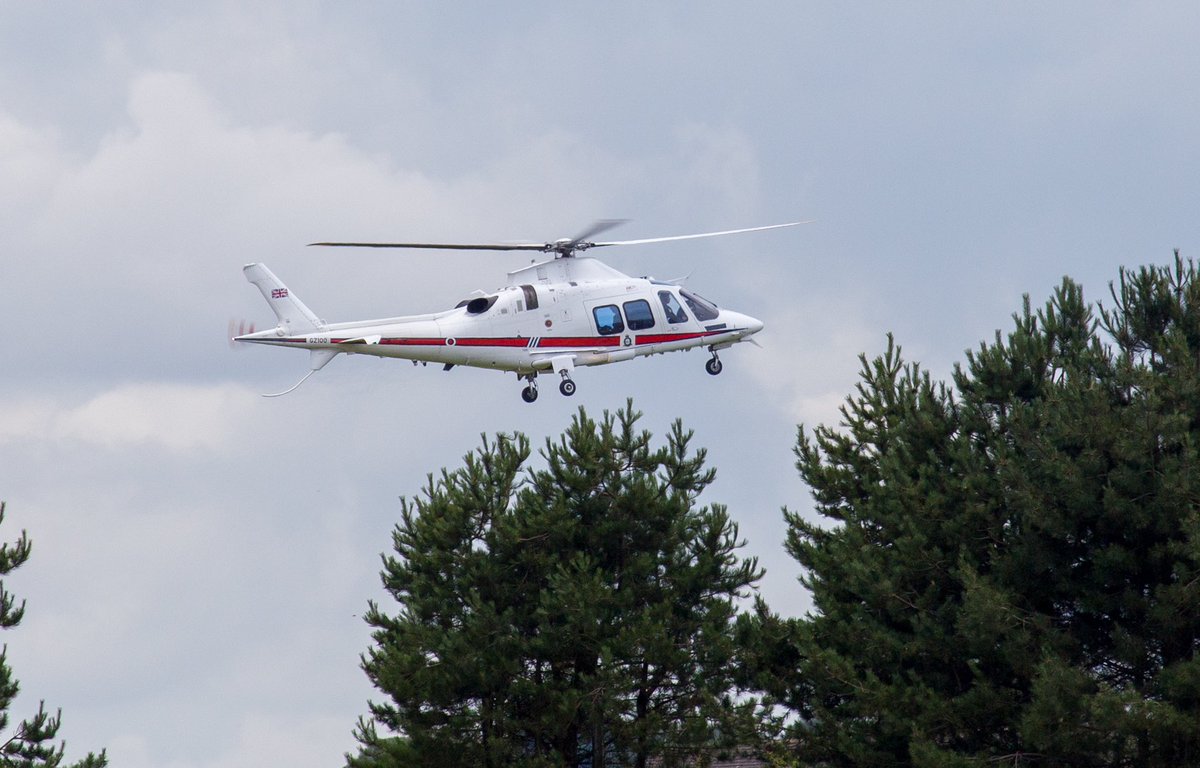 AcpAviation's tweet photo. Deputy Chief of the Air Staff,  Air Marshal Richard Maddison 
of the @royalairforceuk landing at @rafboulmer 

GZ100 /AW109SP GRANDNEW (A109SP)
Operated by 32 squadron @rafnortholt 

@StnCdrBoulmer 
#raf #royalairforce #boulmer #northholt #a109sp #avgeek #helicopter https://t.co/Zwvvkz27wp