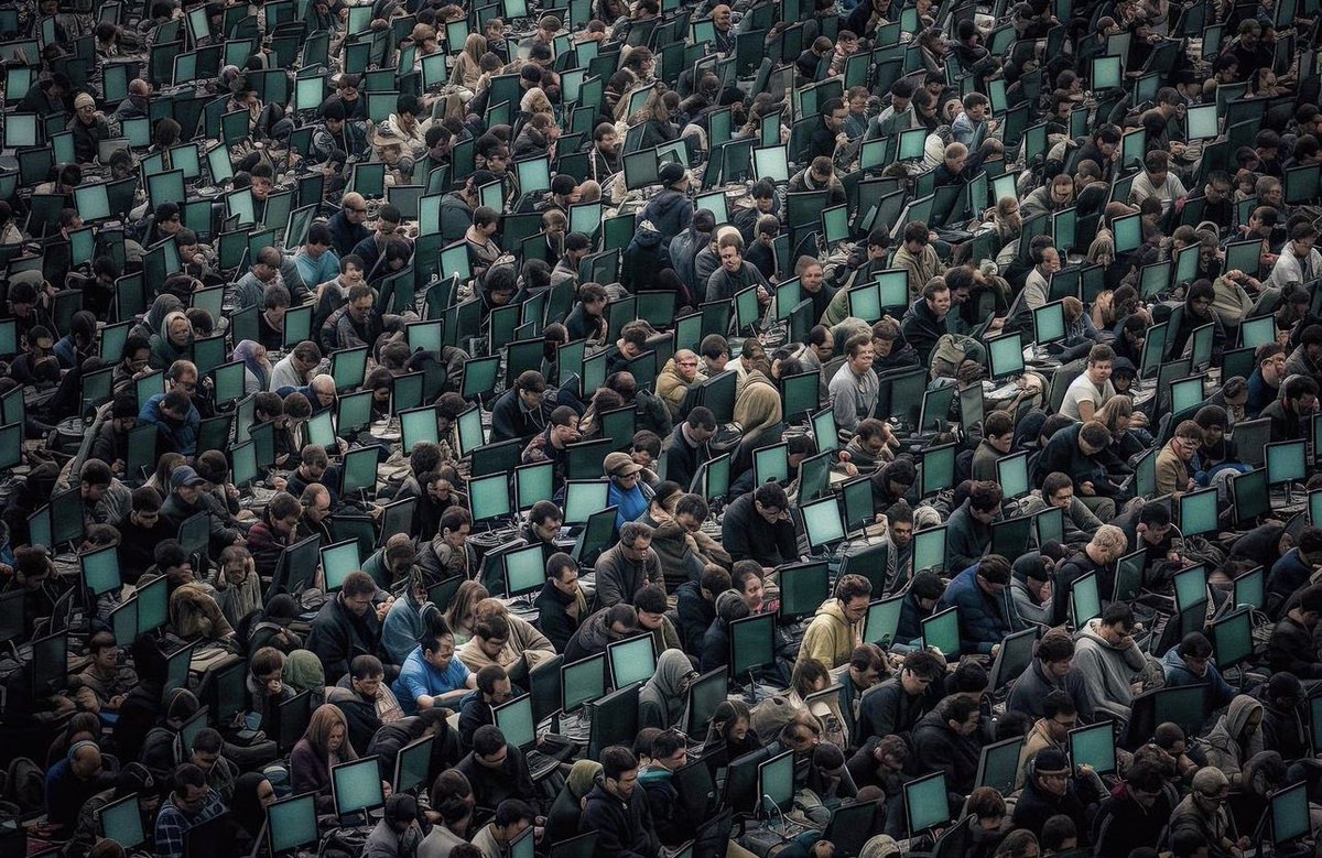 arqui_mas_'s tweet photo. +8.000.000.000
Distopías hipertróficas
Arte digital
La “cifra de extenuación” de la Tierra era de 13.500 millones de personas, pero se ha reducido notablemente en los últimos años debido al incremento acelerado de la necesidad de recursos individuales
"Overpopulated" A. Avcioglu https://t.co/OwmevIMcbb