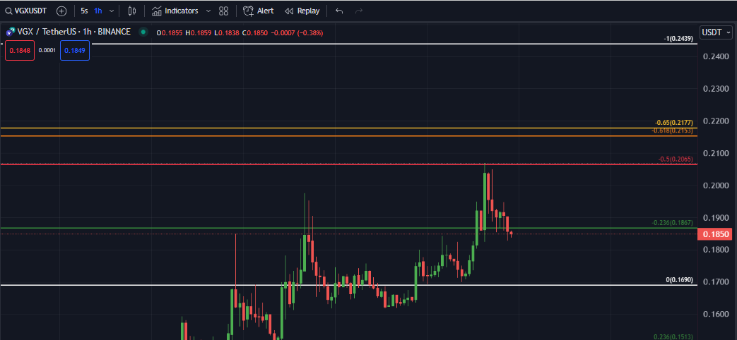SaharaHolmes's tweet photo. #vgxusdt new 4x short orders are at 0.2, 0.21 and 0.24 https://t.co/eFvntZElew