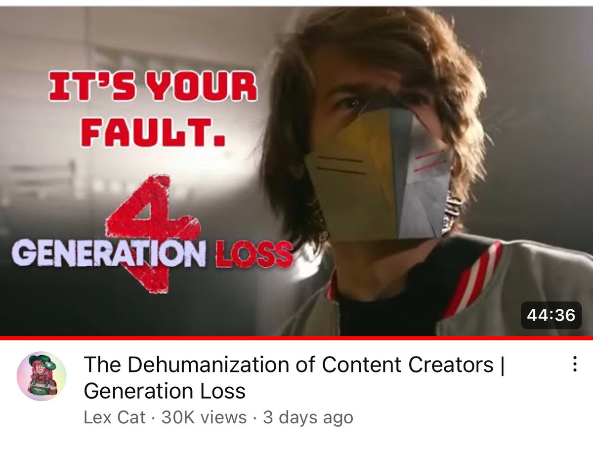 Lex_cat11's tweet photo. ahaha hey so I know there’s a game theory video on gen loss but I posted a video essay on it too!

I put a lot of love into it and it features a bunch of artwork from the community!! @Ranboosaysstuff https://t.co/huN8Dap5eP