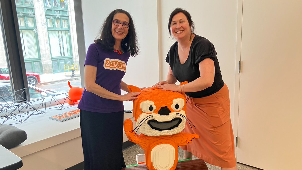 kathleenfugle's tweet photo. Finally sharing the grand finale of my #FFTfellow experience: meeting w/ teams at MIT @medialab @LLKgroup &amp; @scratchfndn! How fitting to end my #PlayfulLearning fellowship travels where my #CreativeLearning journey began. Thank you, @scratch family! @FundforTeachers https://t.co/mglFadf1Zh
