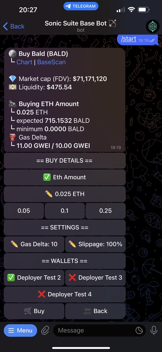 You can now use our Base version of our telegram bot 👇

t.me/sonic_suite_ba…
