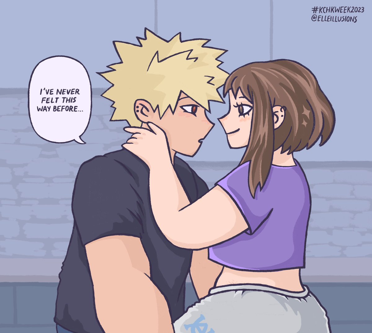 elleillusions's tweet image. Bakugo, you big softie… #KacchakoWeek2023 #Kacchako