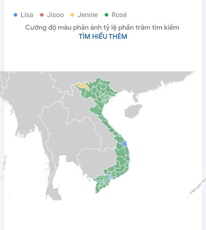 ROSEUPDATES_'s tweet photo. #ROSÉ is the most searched BP member in Google Vietnam for the past seven days. https://t.co/zZ1xKzne0u