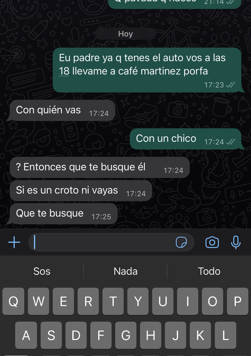 MeganMuro3's tweet photo. No voy a superar este chat con mi papá https://t.co/UBdhWaL4GY