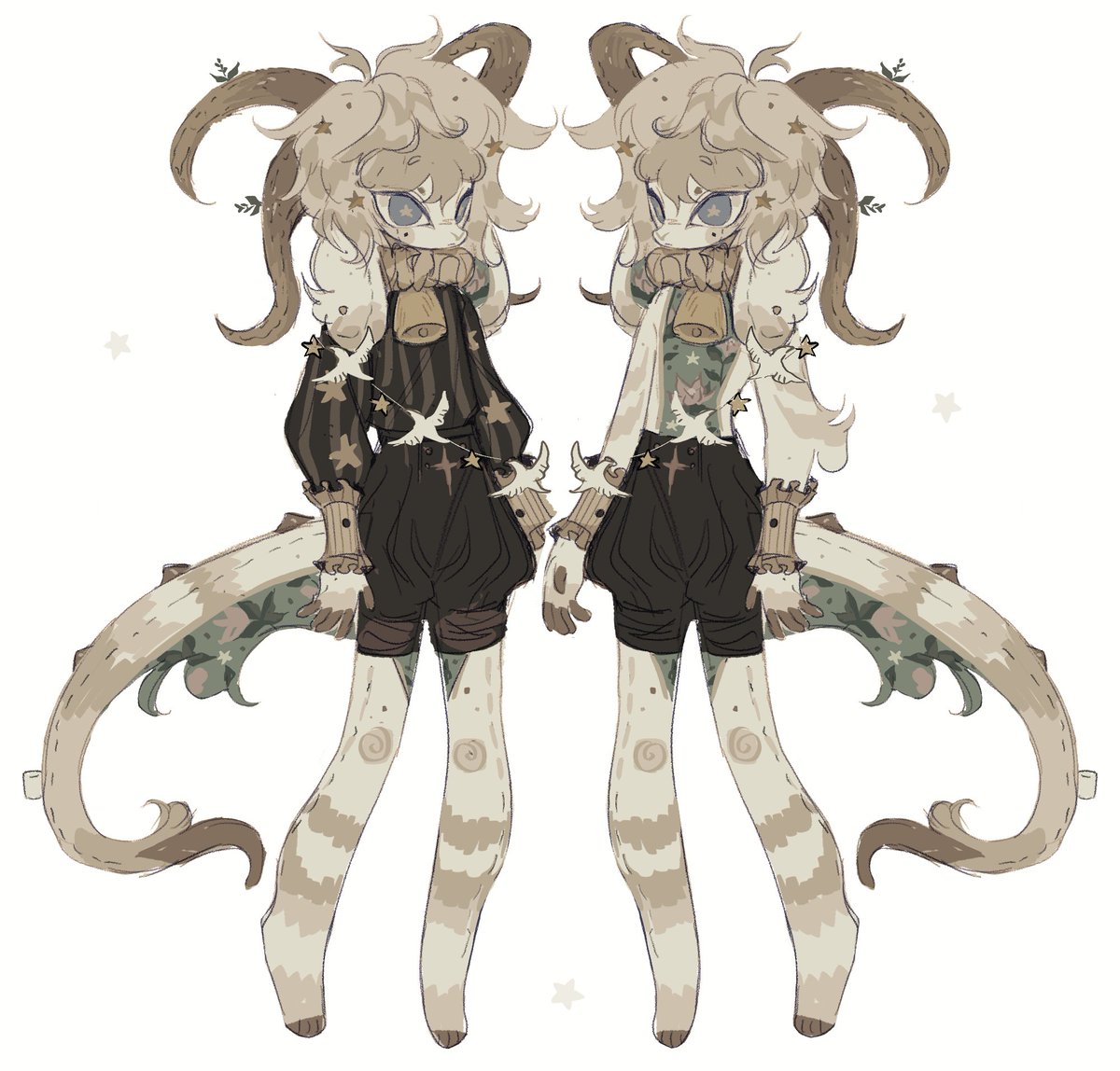 EefojLuk's tweet photo. also they're UFO rn🐐🌿 I like this design so much... plushie with cardboard horns (: https://t.co/ansZ4D8EyW