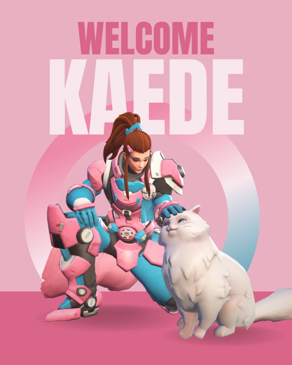 lessthanthreeOW's tweet photo. A bit of a late announcement, but welcome @KaedeXL to our #CallingAllHeroes roster! https://t.co/UgC9igy3et