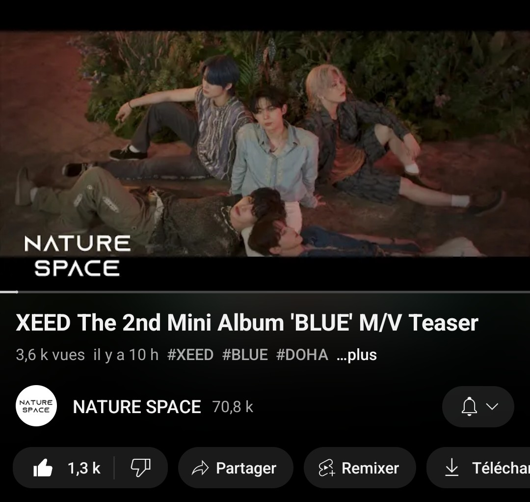 xd_france_fan's tweet photo. Allez, on essaye d'atteindre les 4k vues pour le Teaser de 'BLUE' ! On est à 3,6k ! C'est un tout petit effort à faire !
Partager à tout le monde ! Il faut montrer XEED au monde ! 💚🌱
➡️https://t.co/z4XK95Go9Y
#SummerInBlue
#BloomWithXEED
#XEED #씨드 #BLUE
@XEED_OFFICIAL https://t.co/WAv8FxHioR