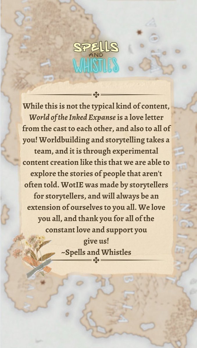 spells_whistles's tweet photo. Come with us as we add to the narrative of the world we play in! World of the Inked Expanse, a collection of lore building short stories, is now available anywhere you find podcasts!#dnd #ttrpg #actualplay #dungeonsanddragons #podcast #dnd5e #dndcontent #5e https://t.co/5EfVLpAyUc