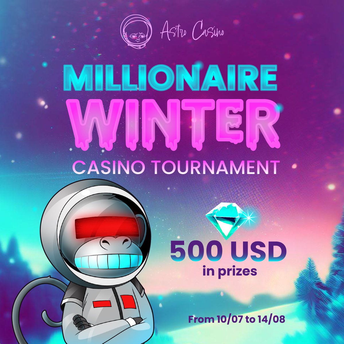 More AWESOME PRIZES are up for grabs TODAY at <a href="/BetAstroCasino/">Astro Casino | BET CRYPTO LIVE</a>! 

Win up to $500 by participating in the Millionaire Winter Contest! 💎

All Slots have highest odds in the industry !💰

Play Now !! 🎰🎰🎰

👇👇👇

astrocasinogames.com

#casino #crypto #slots $ETH $SOL $BTC