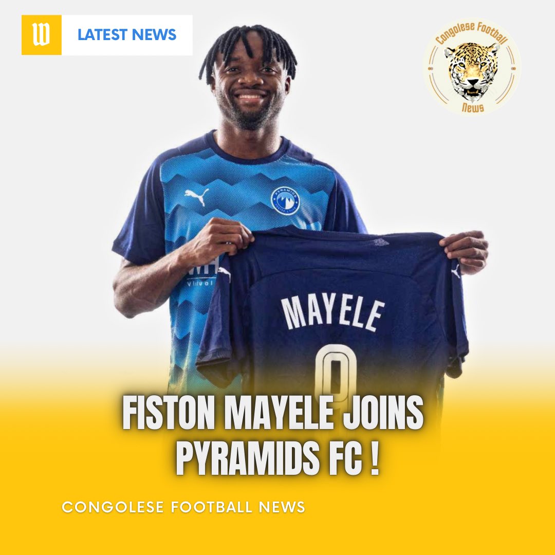 CongoleseFNews's tweet photo. ✍🏾 𝐎𝐅𝐅𝐈𝐂𝐈𝐄𝐋 : Fiston Mayele quitte les Youngs Africans Sc (D1 🇹🇿) et s’engage avec Pyramids FC (D1 🇪🇬). L’attaquant congolais avait inscrit 35 buts et délivré 7 passes décisives.
Il jouera la Ligue des champions de la CAF pour la 1ere fois.
#RDC #MayeleXPyramids https://t.co/v5ELoaRm5f