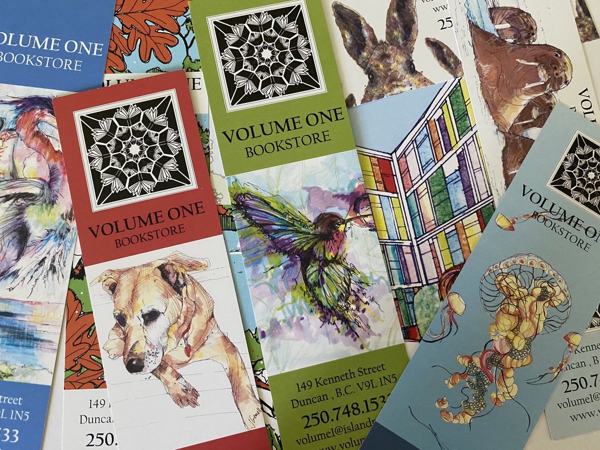 Can’t visit Duncan without a stop at Volume One Bookstore! 😍 Excited to see my sketches on their bookmarks – thanks for the encouragement to keep on doodling no matter how busy life gets! 🎨 #ArtPassion #VolumeOneBookstore #DuncanAdventures