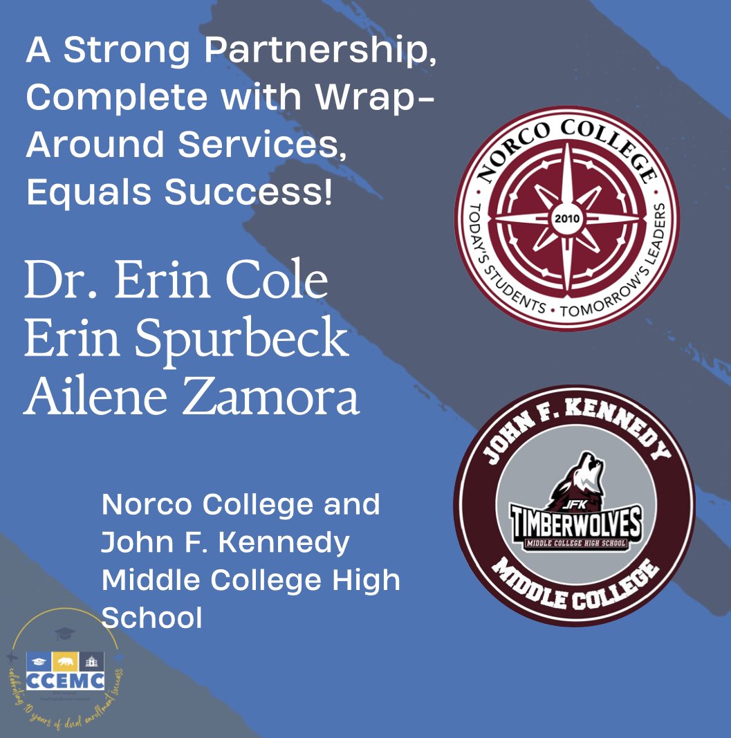 CCEMC | CA Coalition of Early and Middle Colleges (@cadualenroll) on Twitter photo Using your grant to start a middle college? Attend our Summit to learn from over a decade of partnership between @norcocollege and <a href="/jfkmchs/">JFK High School</a> Using your grant to start a middle college? Attend our Summit to learn from over a decade of partnership between @norcocollege and <a href="/jfkmchs/">JFK High School</a>