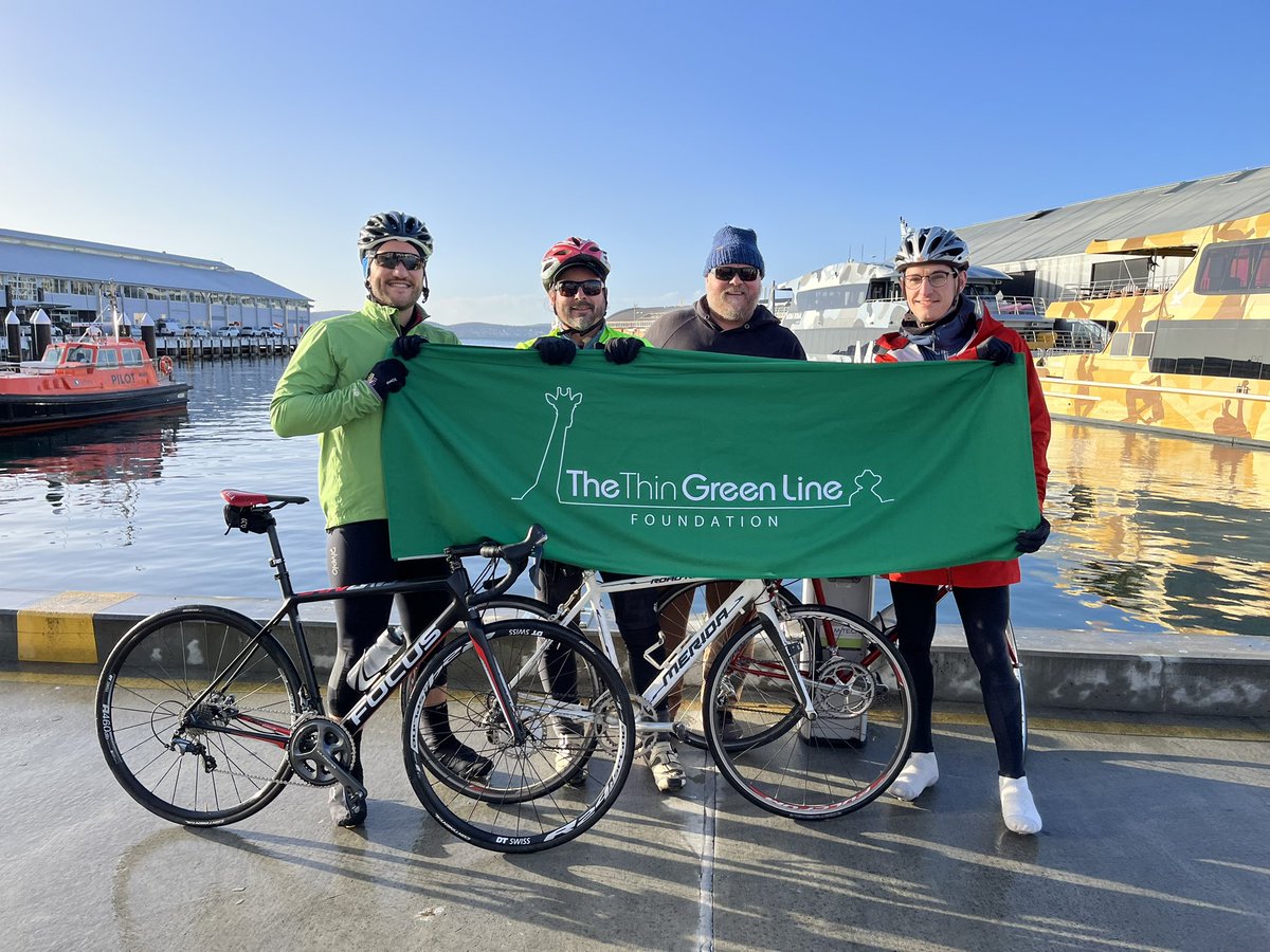 Tas_Land's tweet photo. This morning TLC are supporting The Thin Green Line Foundation with staff riding up snowy #kunanyi to raise vital funds on #worldrangerday for rangers in #Uganda.
Donate to our colleague, Phil Wise’s, fundraiser here: https://t.co/0aRVsZxNfP
#thingreenlinefoundation #snowbart https://t.co/hpKq9RL08j