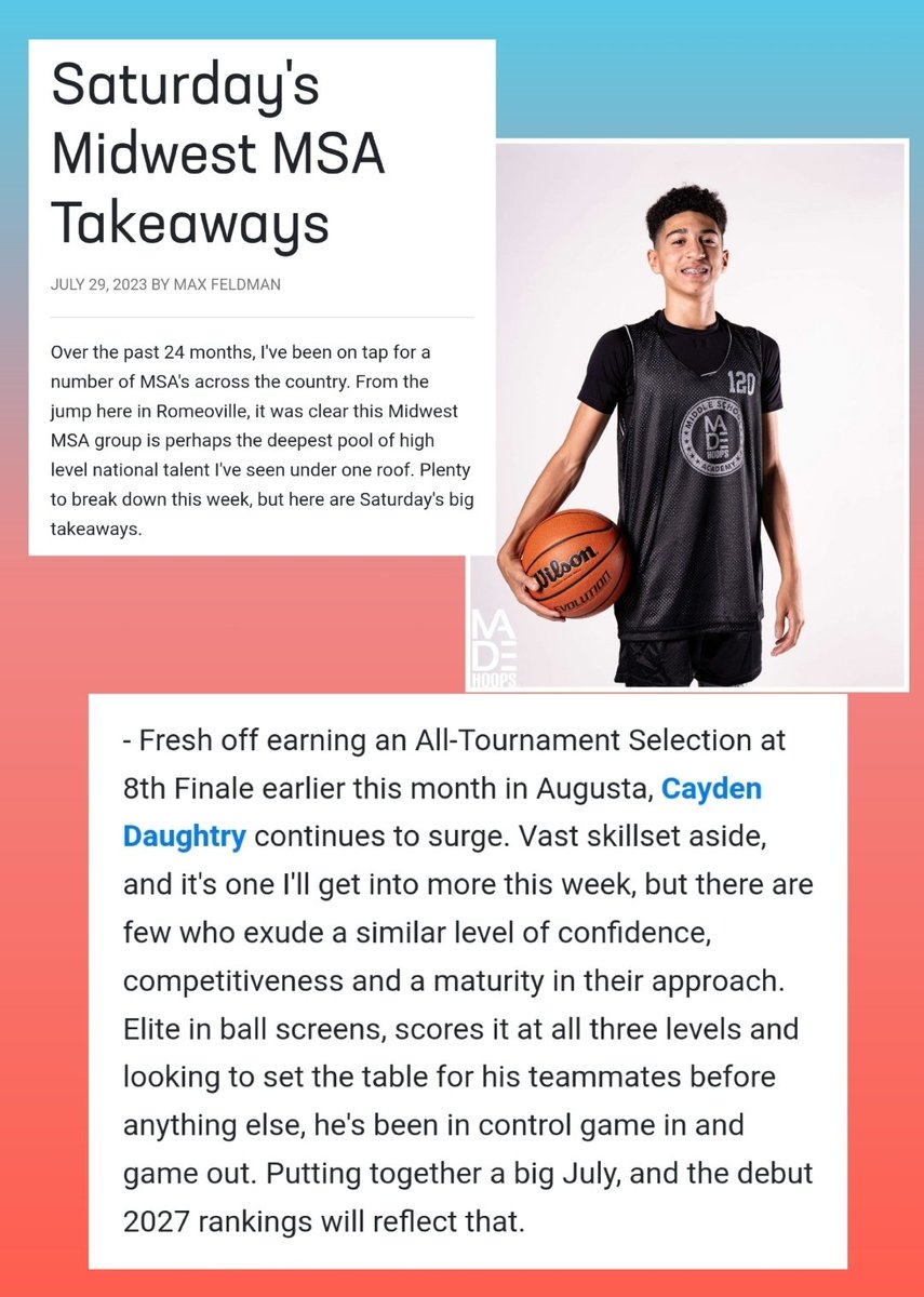 Thank you <a href="/MaxFeldman6/">Max Feldman</a> for the writeup🙏🏽 <a href="/madehoops/">MADE Hoops</a> 
✍🏽madehoops.com/made-society/a…