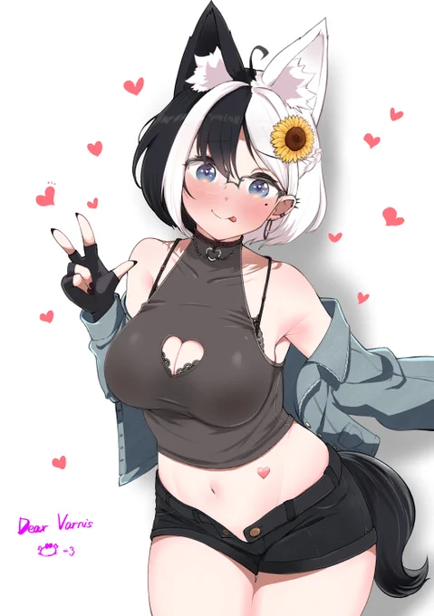 私の友人のVarnis   のオリキャラのメリッサを描きました。 彼はセクシーな絵を描く天才なので是非彼を応援してください  I painted my friend Varnis  's original character Melissa! He is a genius at painting the sexiest pictures so please support him everyone!