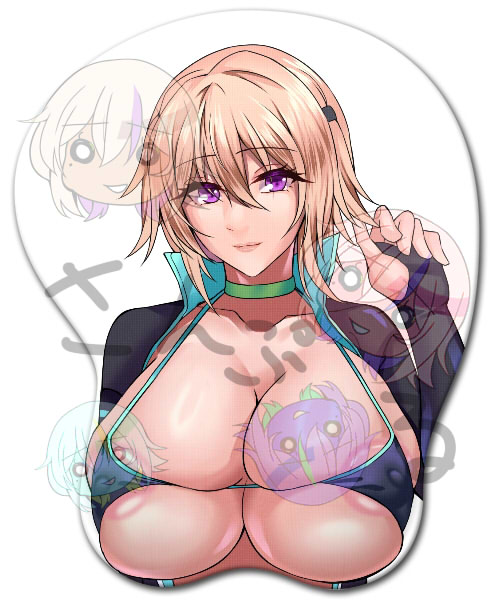 今描いてる絵に昔拾ってきたおっぱいマウスパッドジェネレーター使って作ってみた。欲しいぜ 