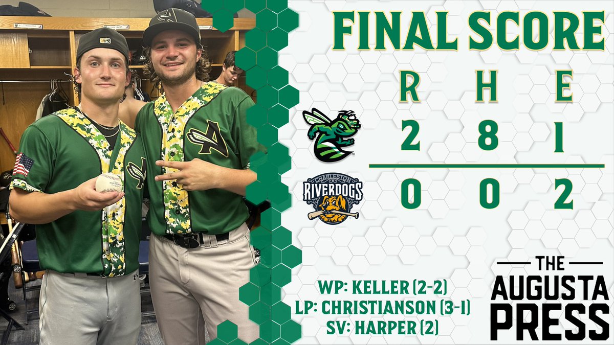 GreenJackets's tweet photo. Seth Keller, Landon Harper toss 4th no-hitter in Augusta GreenJackets history. 

https://t.co/orNcgBwg8N https://t.co/vE4KrsGS4a