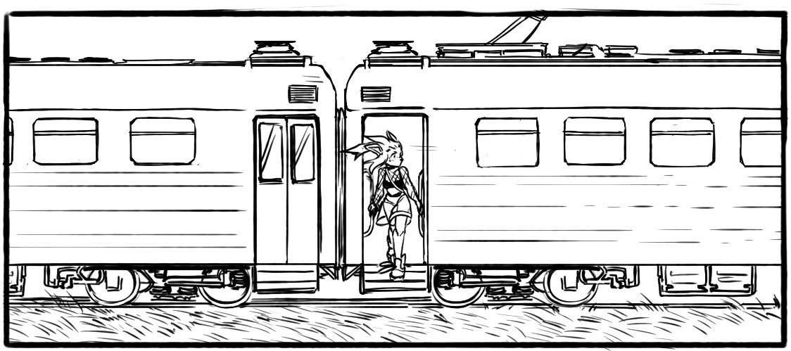 blau_haher's tweet photo. ☆Still alive, just busy a bit with AF and comics stuff! Here a lil spoiler of Iris on a train :D https://t.co/iFVnw6okQA