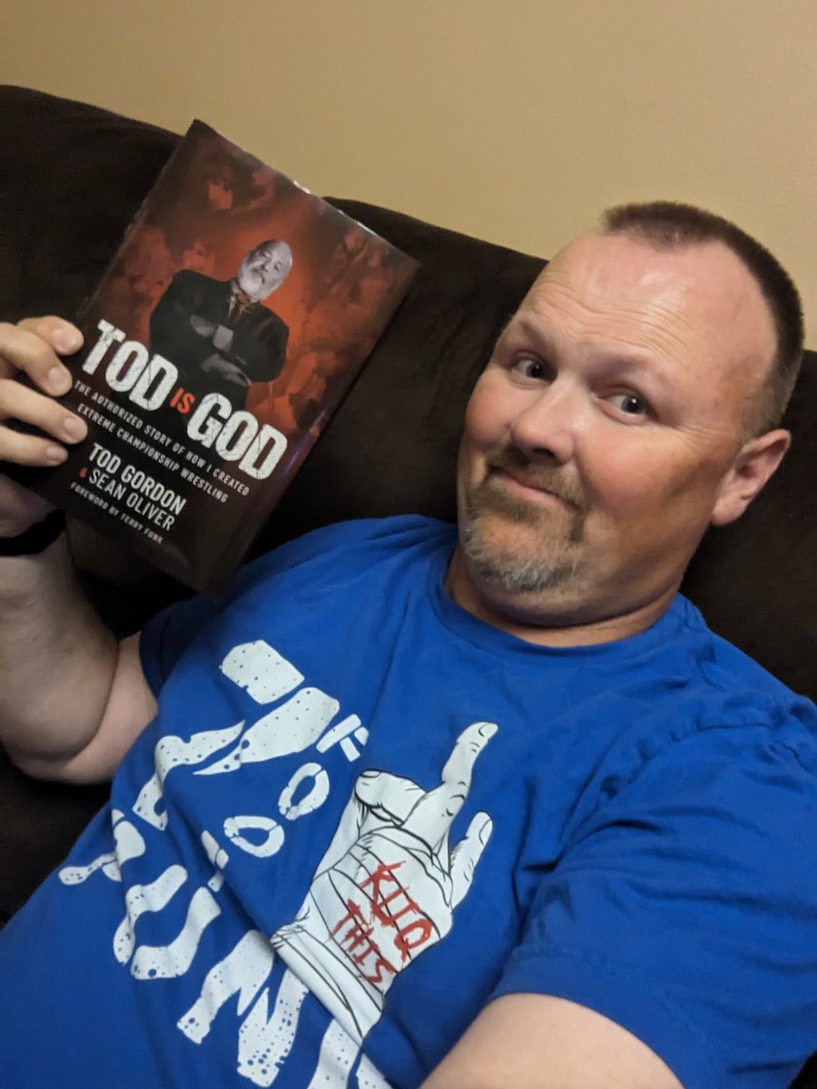 Look what I got!!! #literallyshowmeyourtod!! Got the #TodIsGod book by #TodGordon and @KayfabeSean . Looking forward to this read!
@KliqThisPodcast @RealKevinNash 
#11Soft