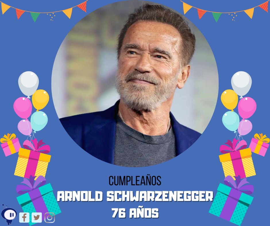 #ArnoldSchwarzenegger,  cumple 76 años.
Seguro todos tienen un filme favorito de él, a mí siempre se me hará difícil elegir entre #Terminator2JudgmentDay y #Predator.