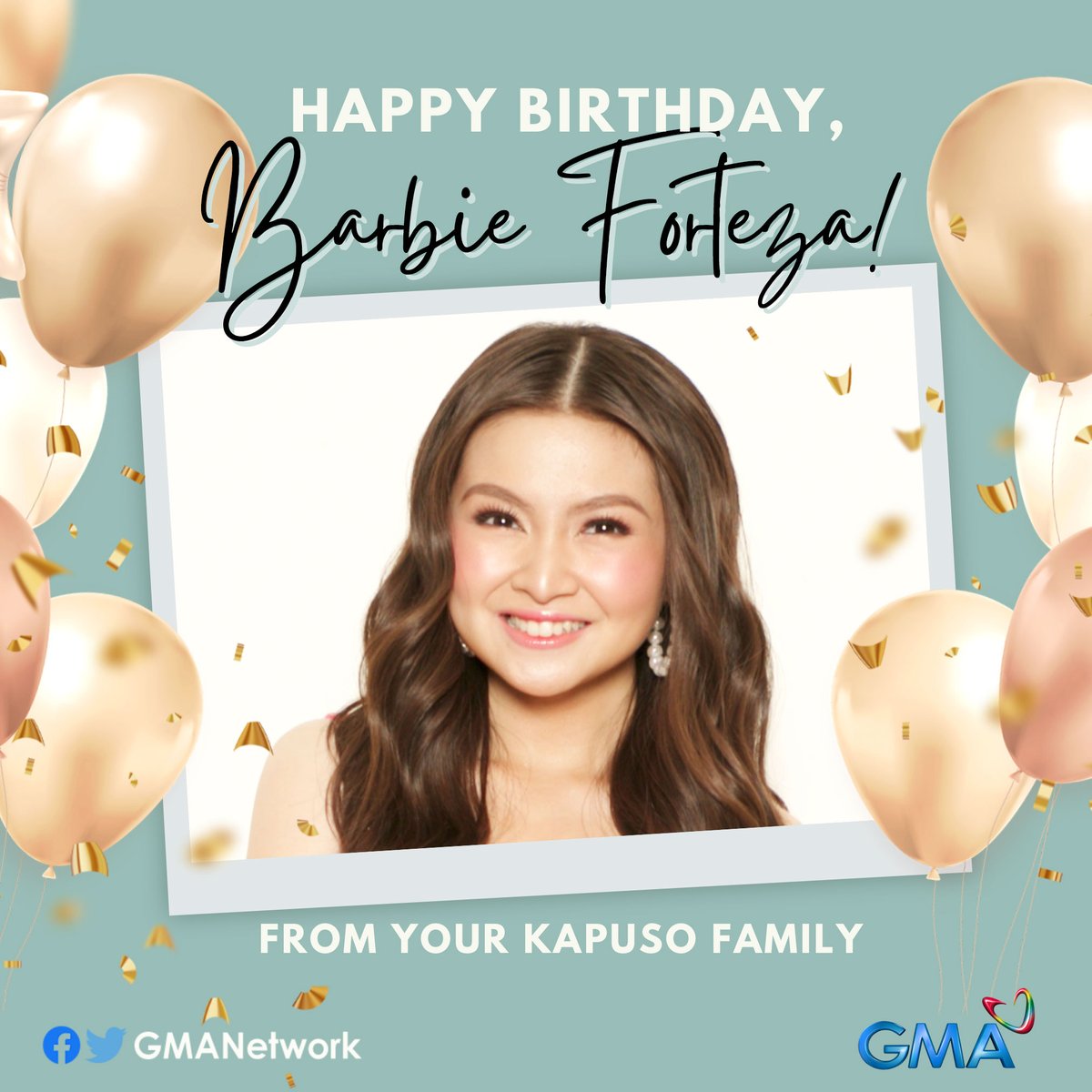 gmanetwork's tweet photo. #HBDKapusoBarbie! Wishing you good health, happiness and success! 🎉 https://t.co/PfWlhqD2wX
