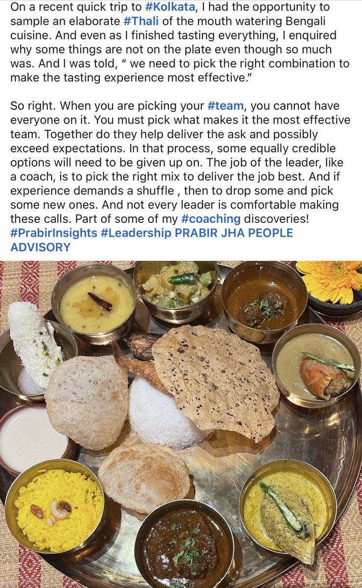 PrabirJha's tweet photo. #PrabirInsights #Leadership #Coaching #TeamDesign https://t.co/HaFUYWg51V