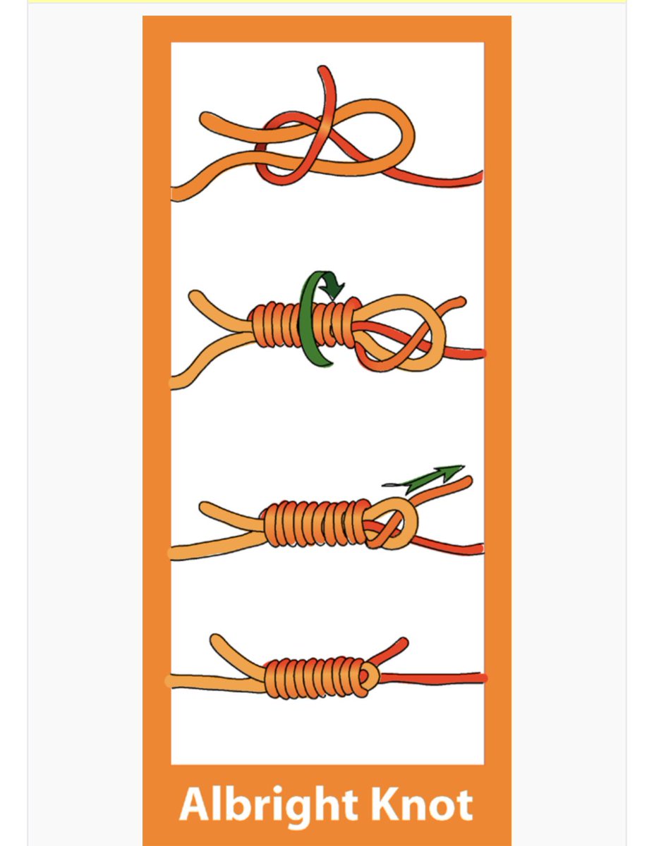 TroutSensei's tweet photo. Albright knot - The best knot for tying fly line backing to fly line. https://t.co/rHX7v9CfA3