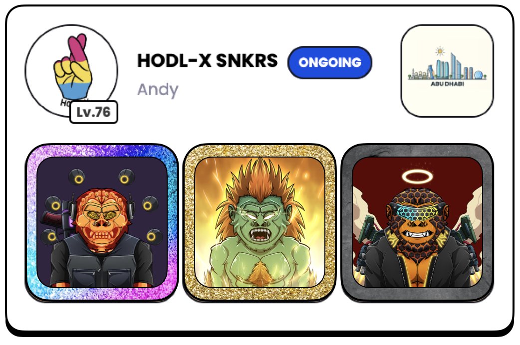 HODL-X GENESIS SNKRS SOLD OUT | 2nd SALE IS LIVE tweet media