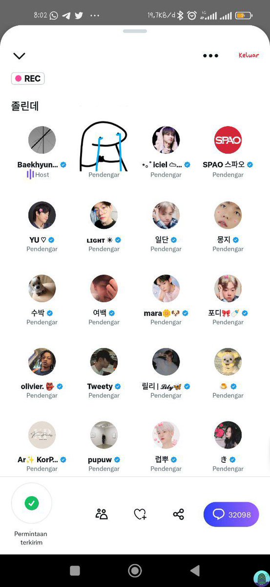 💚 cw/tw : kpop
 Pacar sleepcall sebelum tidur ❌ Baekhyun spacecall ditinggal tidur ✅
😭😭😭😭😭