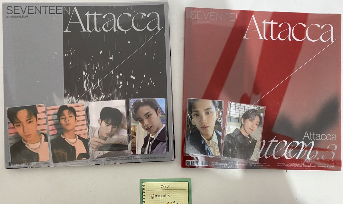 mingyues2's tweet photo. wts lfb
seventeen 9th mini album attacca 
-complete inclu
- onhand
- unsealed

op 2
- mingyu set
- w mingyu weverse / yes24 pob 
- w poster
- 950

op 3
- w poster
- 650

wt lf not sealed svt scoups jeonghan joshua junhui jun wonwoo wonu hoshi woozi the8 dk seungkwan vernon dino https://t.co/Mb7EV5NUyp