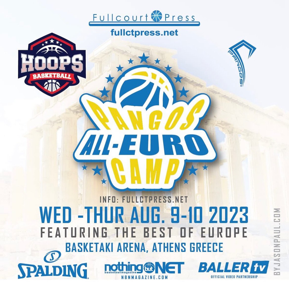 Journey of a 1000 miles starts with a single step. Looking forward to 1st Pangos All-Euro Camp on Aug 9-10 @ Basketaki Arena (Athens Greece). Expecting players from all over Europe with @FrankieBur @RonMFlores @nbadraftnet & @NBNMagazine on hand. Live-streamed on @BallerTV