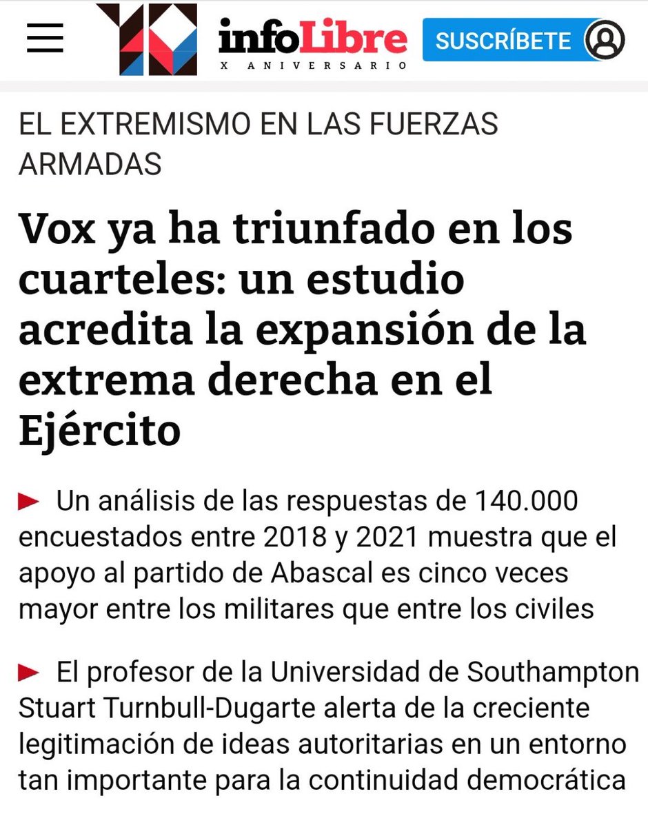 sanchezdelreal's tweet photo. Dato mata invento : en España, el personal al servicio de la Administración Militar asciende a 139.281 efectivos (125.579 en activo y 13.702 en la reserva) 
Así que si han encuestado a “140.000”, va a ser que se están pasando “un pelín” en la exageración.   Vamos, que se lo han inventado.