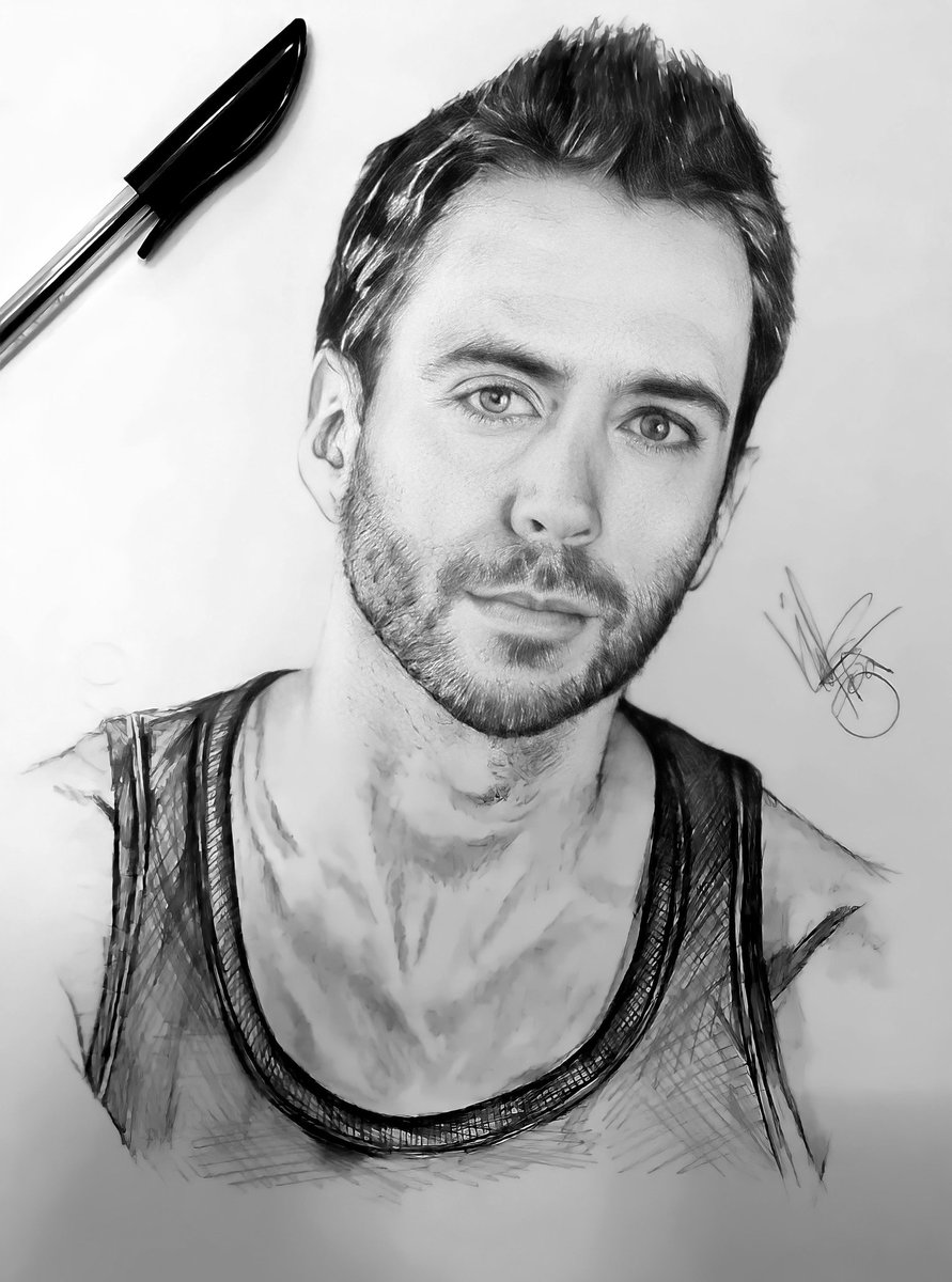 Arutilla's tweet image. Retrato a boli bic ✍️ @JordiWild #thewildproject #jordiwild