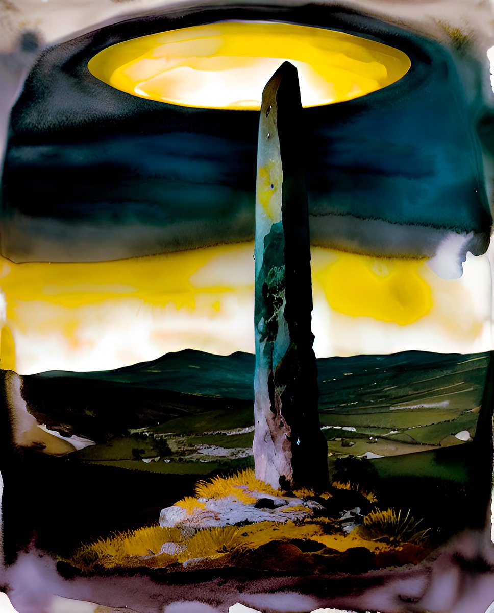 xalieri's tweet photo. Menhirs. set 1, 1 of 3
#Monolithia #FineUpstandingStones #BalanceAndPoise #Upthrust #Menhirs #WeirdArt #PsychologicalLandscape #ImSureItMustMeanSomething
#DarkArts #DigitalArt #AIAssistedArt #AIArt #WomboDream #StableDiffusion https://t.co/KqRGC7Ngmm