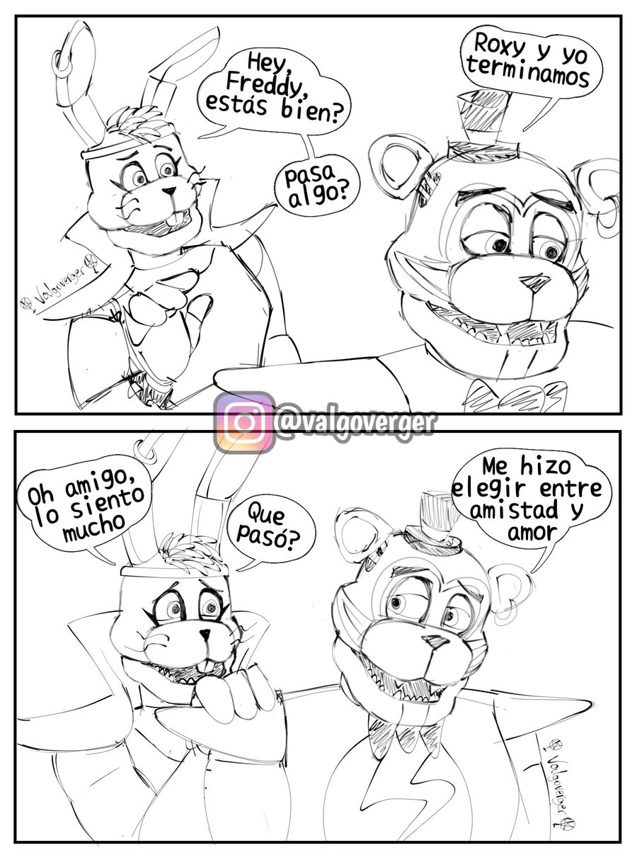 valgoverger's tweet photo. Te quiero mucho, no me funes, por favor

#GlamrockBonnie #fronnie #glamrockfreddy #fnafdlc https://t.co/06aEe3oID3