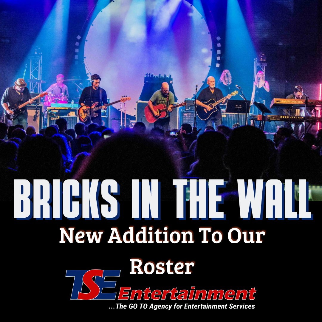 TSEliveevents's tweet photo. We are happy to have a new addition to our roster, Bricks in the Wall, the Sight &amp; Sound of Pink Floyd! Find more information on this act at this link: https://t.co/PTaf8VTDyw https://t.co/dNDstHHoC6