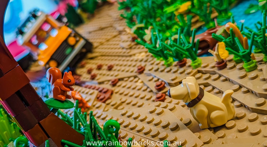 Follow the acorn trail and adventure with Squirrel as he hilariously chases after his ultimate treasure – the perfect nut! 🌰🐿️ 

#rainbowbricks #LEGO #Pixar #LEGOPixar #SquirrelChasingNuts #UPMovieFun #LaughOutLoud #disney100